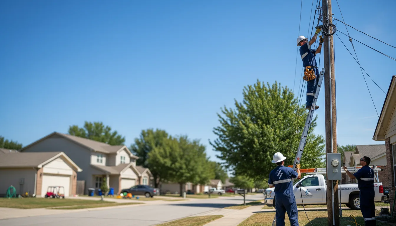 Residential electrician providing installation services in Luzerne, IA